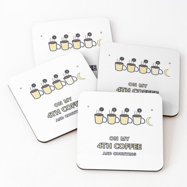 Item preview, Night Shift Nurse Sticker On My 4th Coffee Funny Gift designed and sold by Jacqueline Flynt.