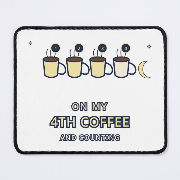 Item preview, Night Shift Nurse Sticker On My 4th Coffee Funny Gift designed and sold by Jacqueline Flynt.
