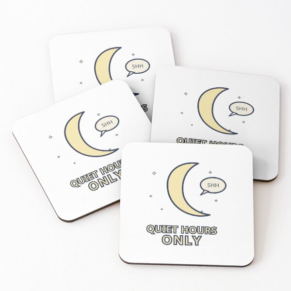 Item preview, Night Shift Nurse Sticker Quiet Hours Only Moon Gift designed and sold by Jacqueline Flynt.