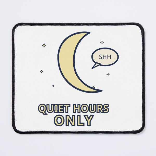 Item preview, Night Shift Nurse Sticker Quiet Hours Only Moon Gift designed and sold by Jacqueline Flynt.