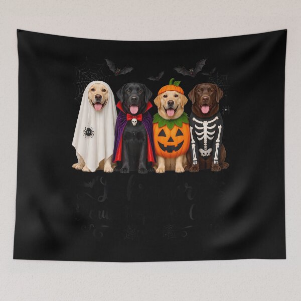 Item preview, Labradors Because People Are Creepy Halloween Dogs designed and sold by Tomtomatos.