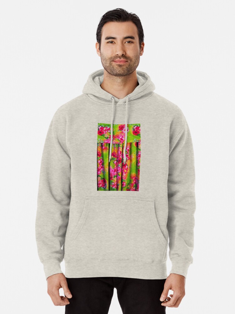 neon flowers hoodie