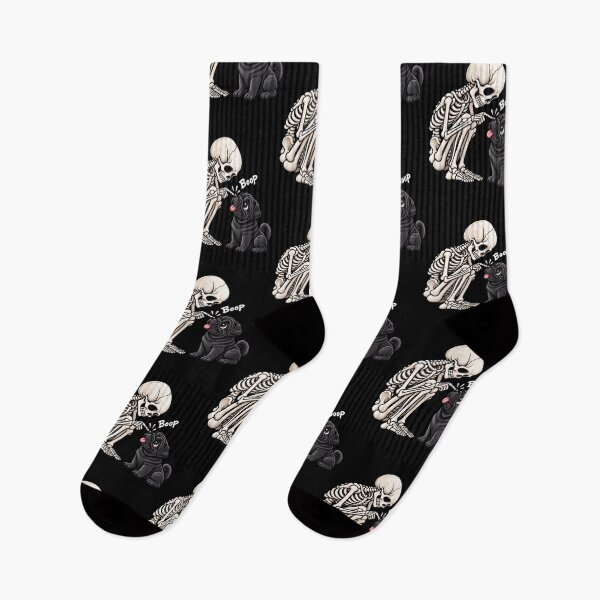 Item preview, Funny Skeleton Black Pug Dog Boop Halloween Design Mom Dad designed and sold by rafaeltto.
