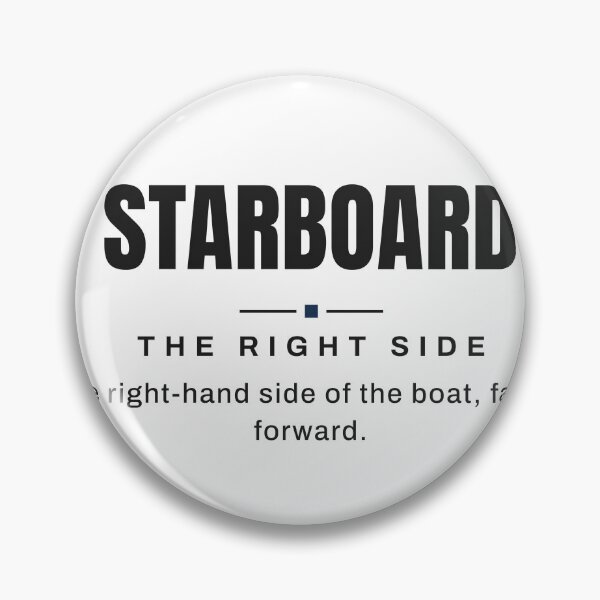 Item preview, Starboard — The Right Side | Real Sailing Terminology designed and sold by VestraDesign.