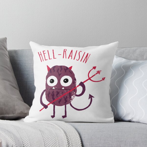 Item preview, Hell Raisin Funny Pun Design with Fiery Raisin Character designed and sold by Teach-shirts.