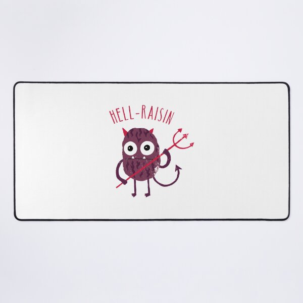 Item preview, Hell Raisin Funny Pun Design with Fiery Raisin Character designed and sold by Teach-shirts.