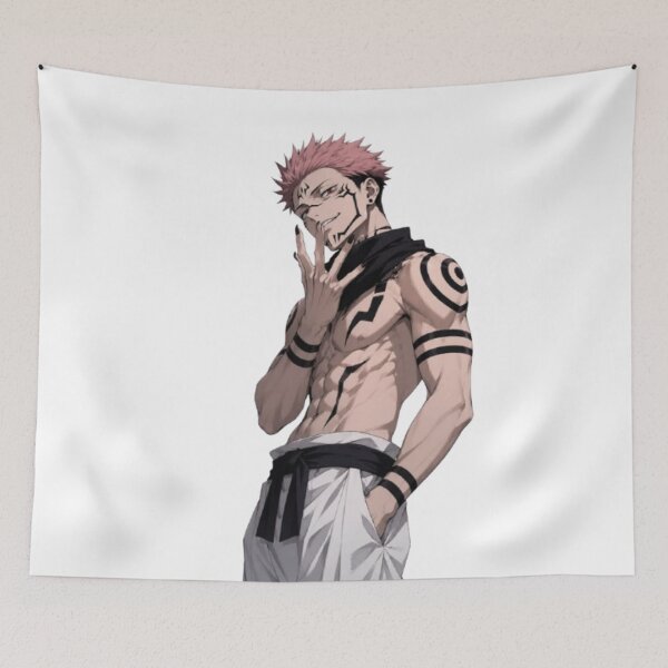 Item preview, Sukuna Shirtless Pose – Jujutsu Kaisen King of Curses designed and sold by frantuliuss.