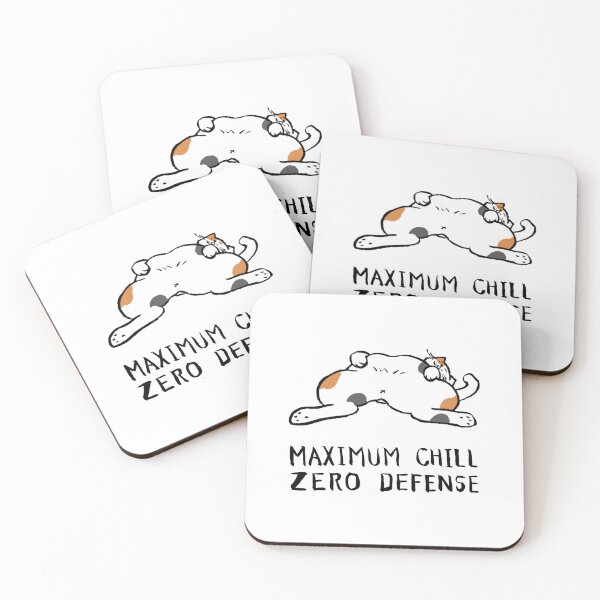 Item preview, Zero Defense Maximum Chill Funny Chonky Cat Calico Meme Streetwear designed and sold by TarunekoT.