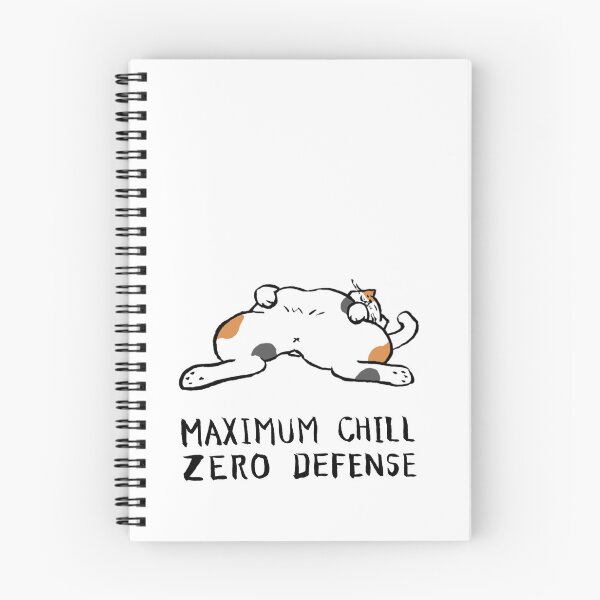 Item preview, Zero Defense Maximum Chill Funny Chonky Cat Calico Meme Streetwear designed and sold by TarunekoT.
