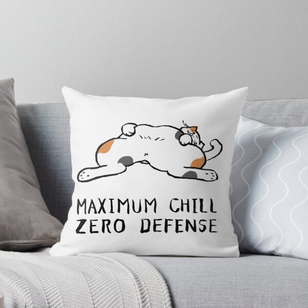 Item preview, Zero Defense Maximum Chill Funny Chonky Cat Calico Meme Streetwear designed and sold by TarunekoT.