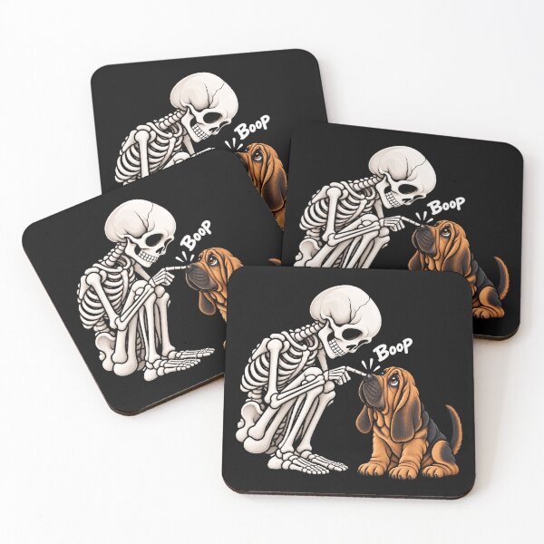 Item preview, Funny Skeleton Bloodhound Dog Boop Halloween Design Mom Dad designed and sold by rafaeltto.