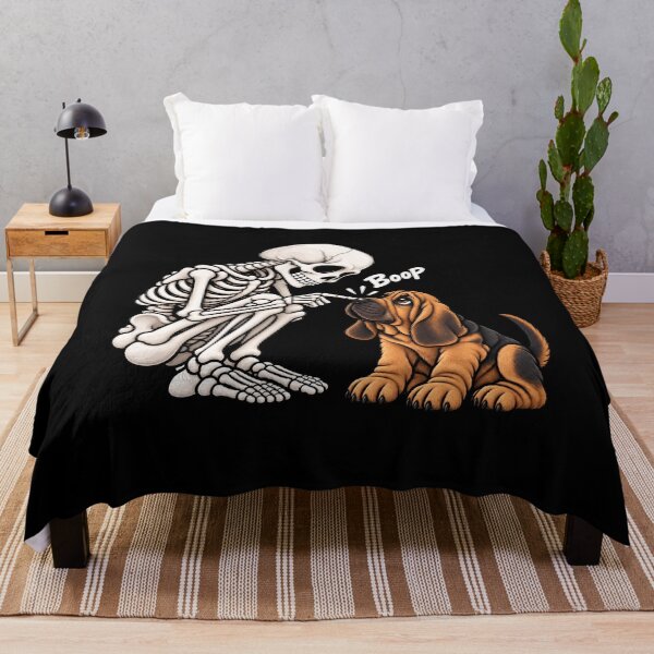 Artikelvorschau, Lustiges Skelett-Bloodhound-Hunde-Boop-Halloween-Design Mama Papa entworfen und verkauft von rafaeltto.