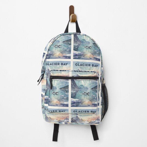 Item preview, Glacier Bay National Park and Preserve Alaska Vintage Watercolor Travel designed and sold by Teelogic.