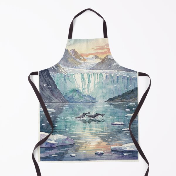 Item preview, Glacier Bay National Park and Preserve Alaska Vintage Watercolor Travel designed and sold by Teelogic.