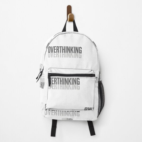 Item preview, OVERTHINKING Minimal Mental Health Typography designed and sold by mbmstores.