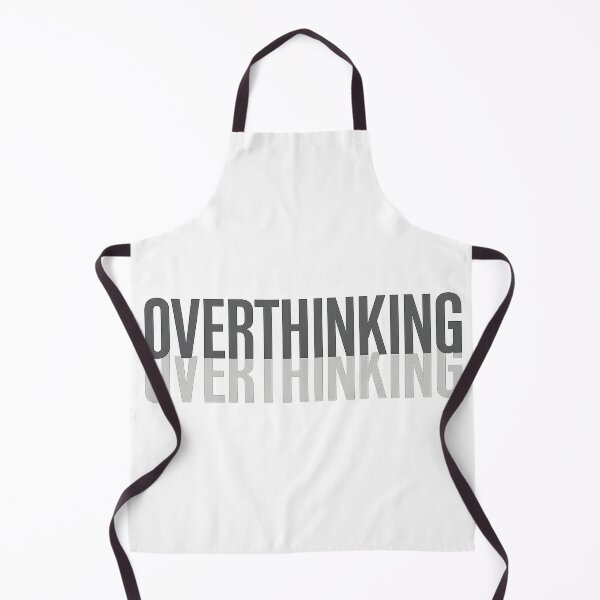 Item preview, OVERTHINKING Minimal Mental Health Typography designed and sold by mbmstores.