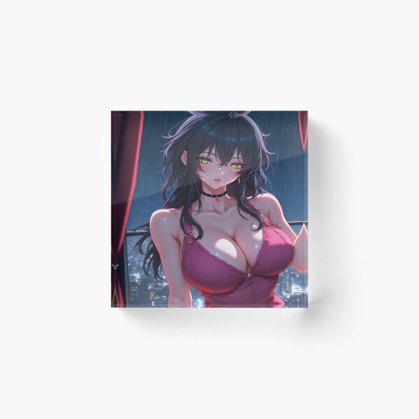 Item preview, Kasa Allure in the City | Busty Demon Girl Portrait designed and sold by KasaHunterHarem.