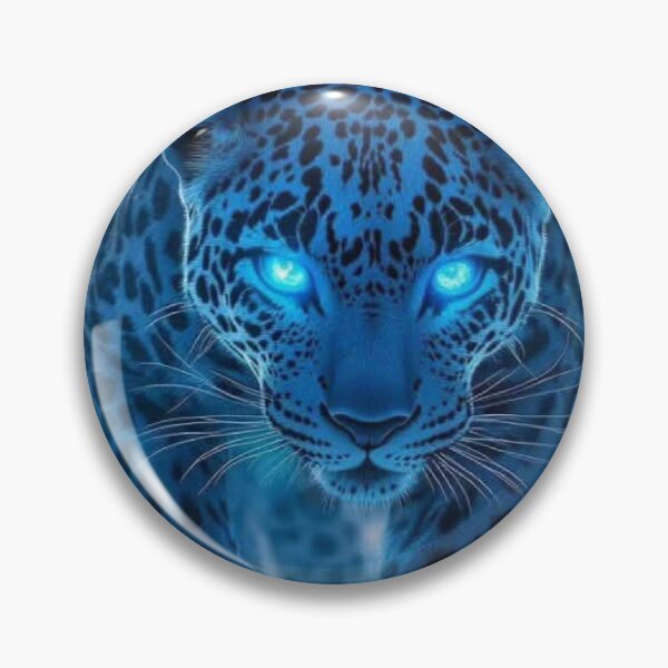 Item preview, Glowing Blue Neon Snow Leopard designed and sold by Noah-Gallery.