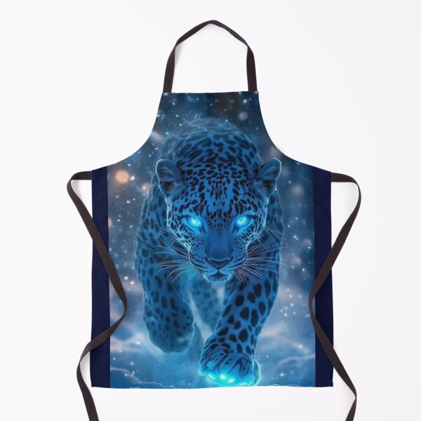 Item preview, Glowing Blue Neon Snow Leopard designed and sold by Noah-Gallery.