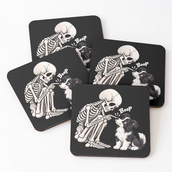 Item preview, Funny Skeleton Border Collie Dog Boop Halloween Design Mom Dad designed and sold by rafaeltto.