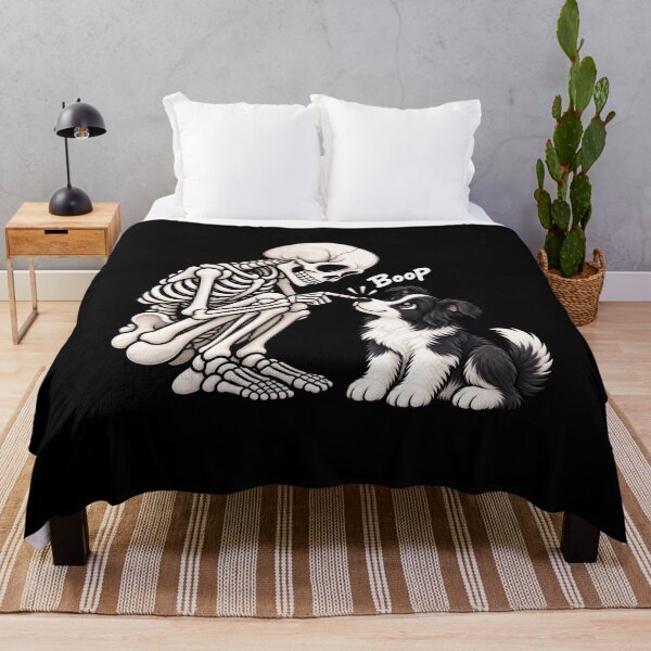 Item preview, Funny Skeleton Border Collie Dog Boop Halloween Design Mom Dad designed and sold by rafaeltto.