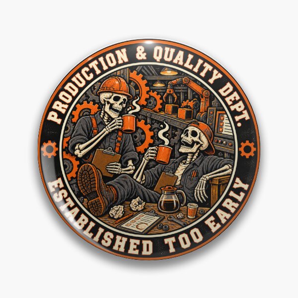 Item preview, Production and Quality Dept - Skeleton Coffee Humor designed and sold by AcruxUltra.