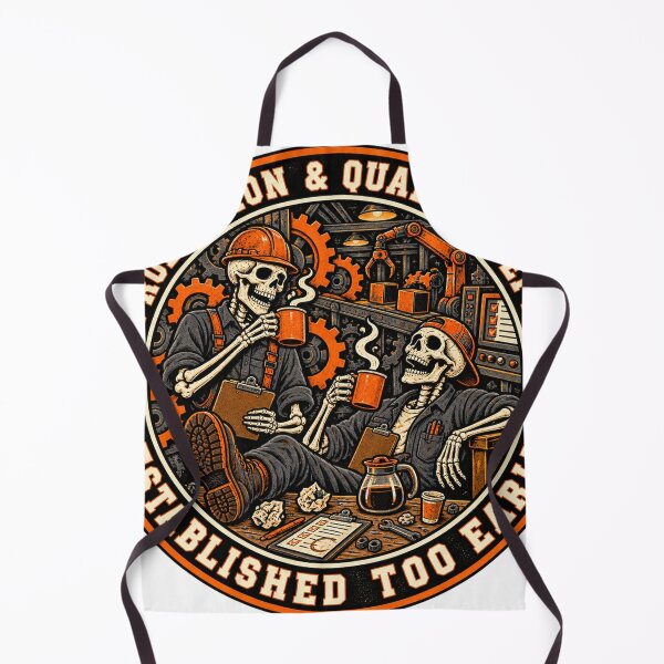 Item preview, Production and Quality Dept - Skeleton Coffee Humor designed and sold by AcruxUltra.