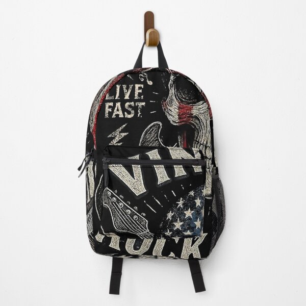 Item preview, Vintage Rock Skull American Flag Guitar Rock and Roll designed and sold by nryum.