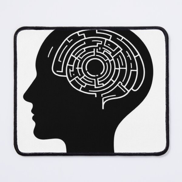 Item preview, Mind Maze Silhouette designed and sold by Wonderful Designs.