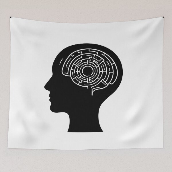 Item preview, Mind Maze Silhouette designed and sold by Wonderful Designs.