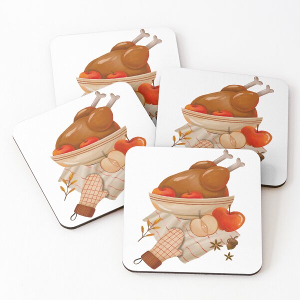 Item preview, Cozy Thanksgiving Roasted Turkey and Apple Still Life designed and sold by the-myro.