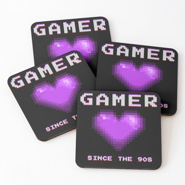 Item preview, Retro Pixel Heart Gamer Since The 90s Vintage Glitch Graphic designed and sold by NovaCraftyCo.