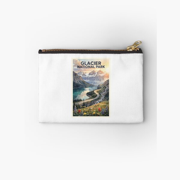 Item preview, Glacier National Park Montana Vintage Watercolor Travel designed and sold by Teelogic.