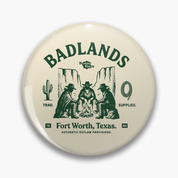Item preview, Vintage Badlands Fort Worth Texas Cowboy designed and sold by Travelpeak.