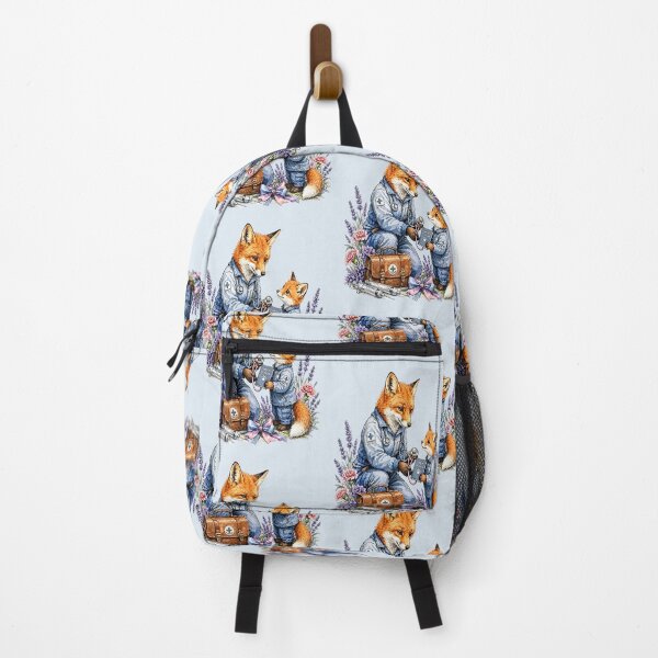 Item preview, Doctor Mother Fox Teaching Her Kitten designed and sold by the artedivino.