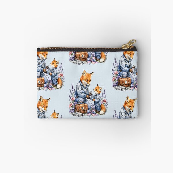 Item preview, Doctor Mother Fox Teaching Her Kitten designed and sold by the artedivino.