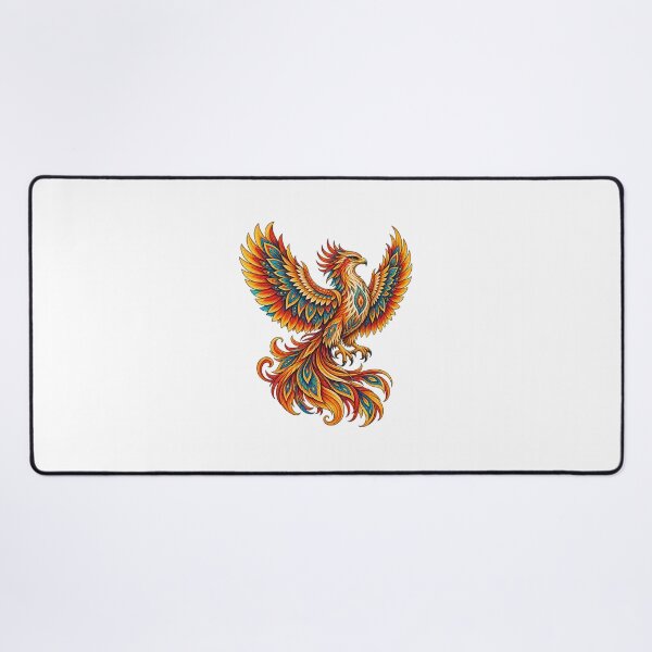Item preview, Colorful Bohemian Phoenix Firebird – Ornamental Fantasy Bird Art designed and sold by PeanutGalSean.