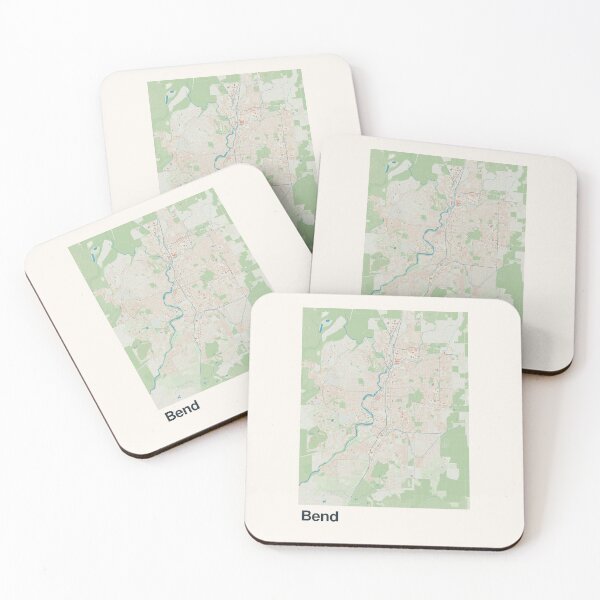 Item preview, Bend Minimalistic Map Art designed and sold by MapsNerd.