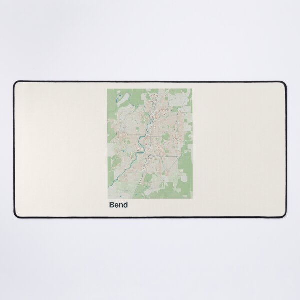Item preview, Bend Minimalistic Map Art designed and sold by MapsNerd.