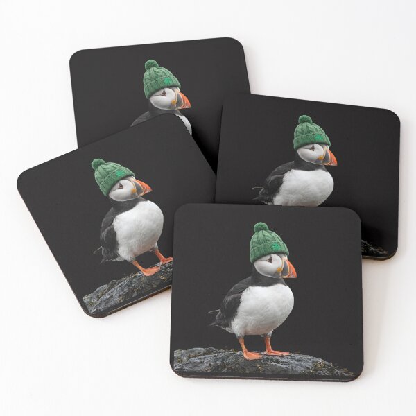 Artikelvorschau, Hipster Puffin Wearing Beanie Bird Iceland Animal Vintage 90 entworfen und verkauft von w66aboo.