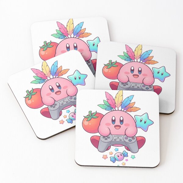 Item preview, Cute Gamer Kirby Playing Retro Console designed and sold by Alaric4you.