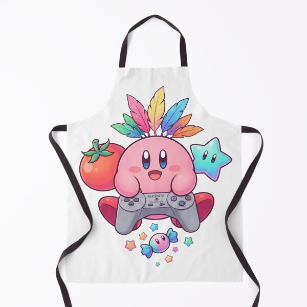 Item preview, Cute Gamer Kirby Playing Retro Console designed and sold by Alaric4you.