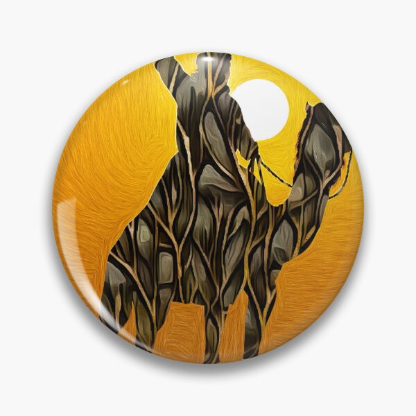 Item preview, Silhouette of Camel Rider at Sunset designed and sold by Anas Arts.