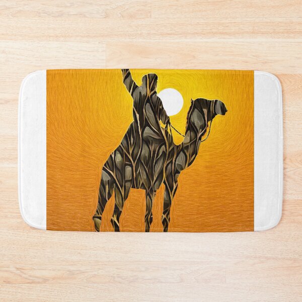 Item preview, Silhouette of Camel Rider at Sunset designed and sold by Anas Arts.