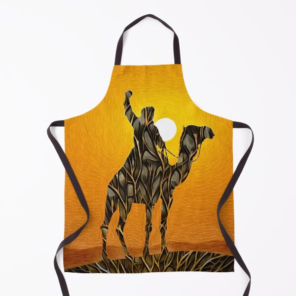 Item preview, Silhouette of Camel Rider at Sunset designed and sold by Anas Arts.