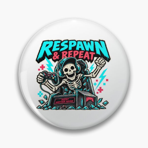 Item preview, Respawn and Repeat - Skeleton Arcade Gamer designed and sold by AcruxUltra.