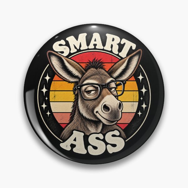 Item preview, Retro Smart Ass Donkey designed and sold by Gabriela Mihai.