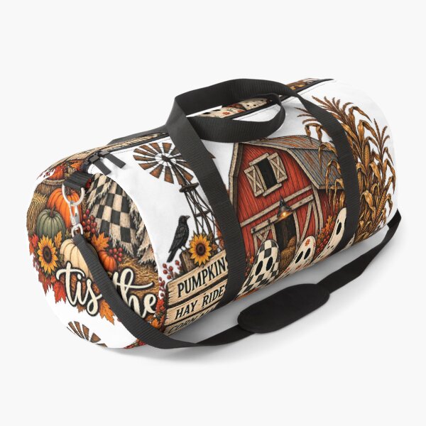 Item preview, Tis The Season Patterned Ghosts Autumn Farm Pumpkin Patch Art designed and sold by DesignArtist.ia.