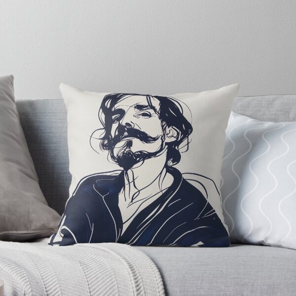 Item preview, Diego Velázquez, portrait - Blue Abstract Art designed and sold by shadow-bloom.