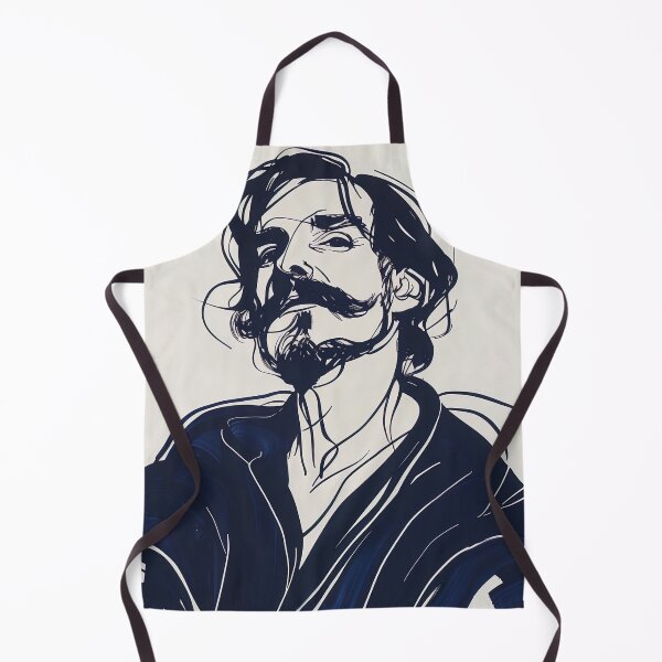 Item preview, Diego Velázquez, portrait - Blue Abstract Art designed and sold by shadow-bloom.
